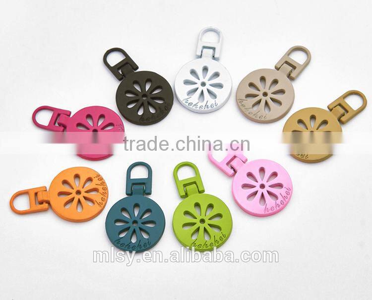 Colorful da custom metal clothes puller zipper Brightness B1-80011