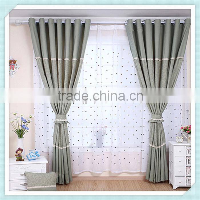 First-class quality inherently fire retardant blackout satin curtain XJC 0020