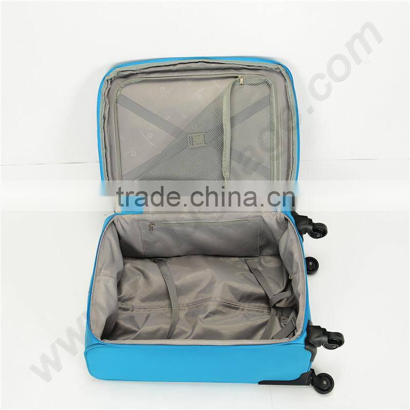 Custom make top quality suitcase type aluminum trolley luggage bag