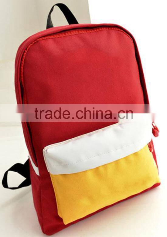 2015 College Popular Canvas girls Backpack
