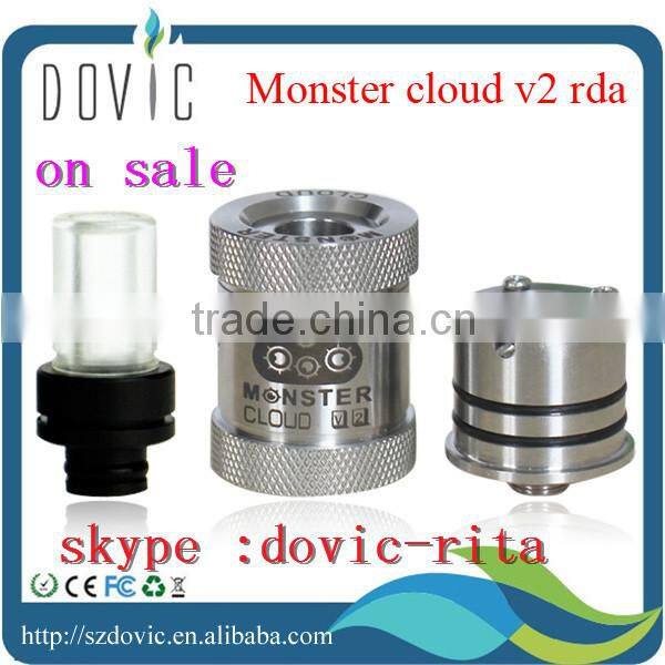 Paypal acceptable !!! high quality e cig atomizer rba monster atomizer wholesale