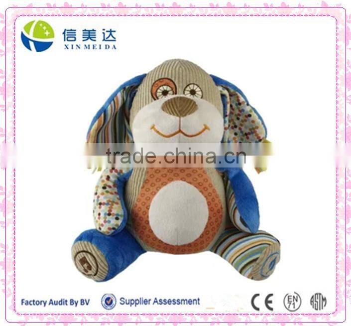 Fashional baby dog toy with ring of paper can make baby happy