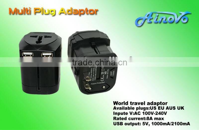 multi travel adapter plug for Iphone available in 150 countries