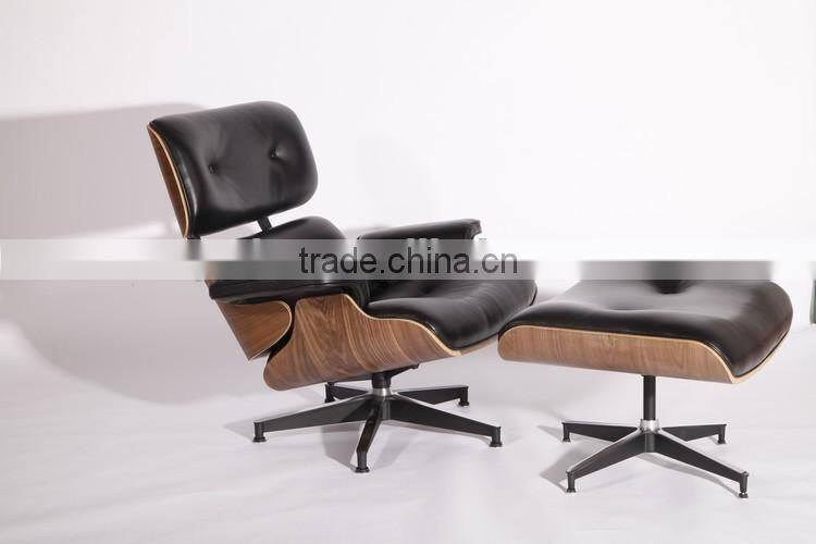 China manufacturer best selling replica charles emes chair lounge with footrest
