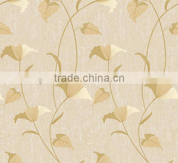 Pretty good leaf pattern wall covering with high quality