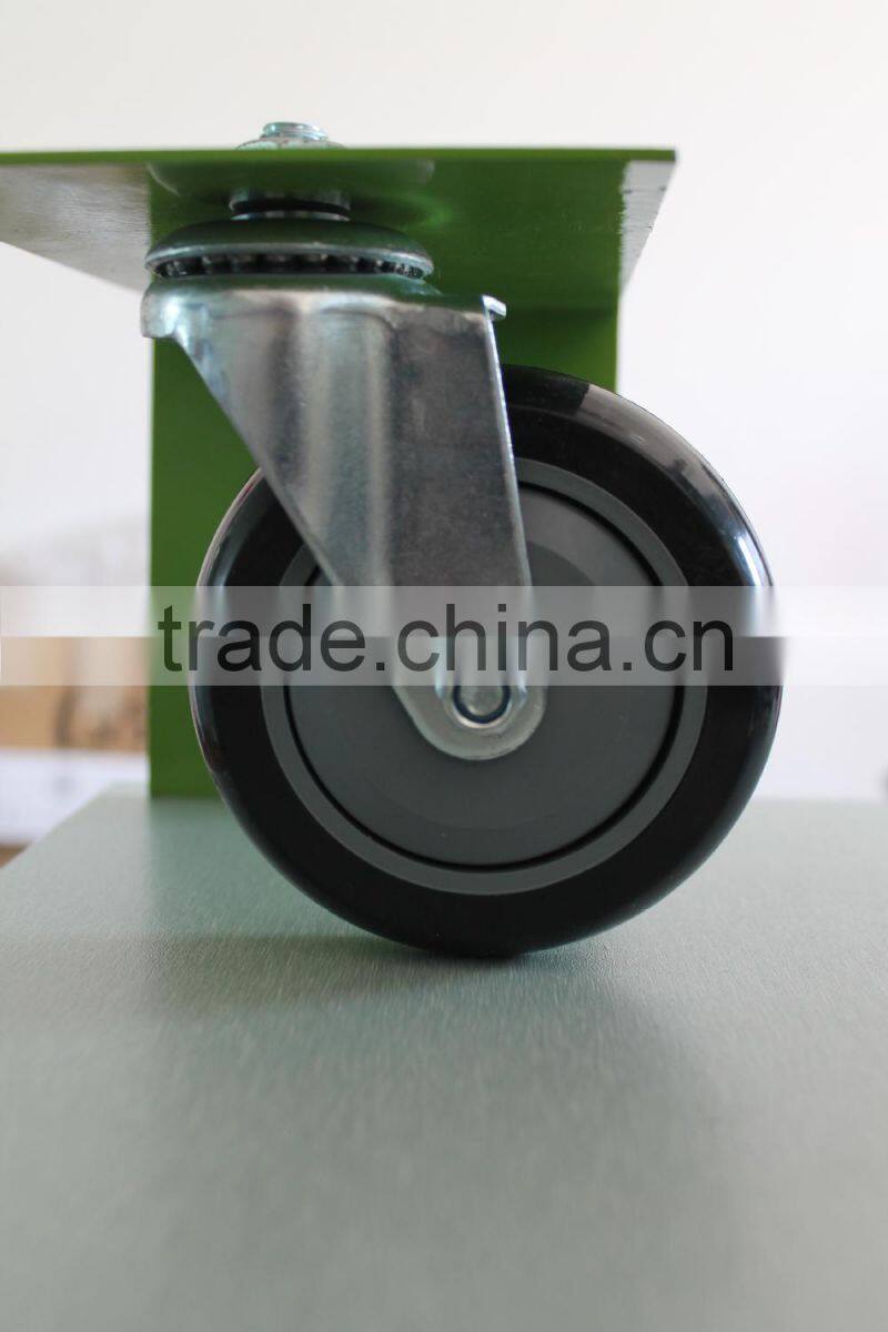 4" PU swivel caster