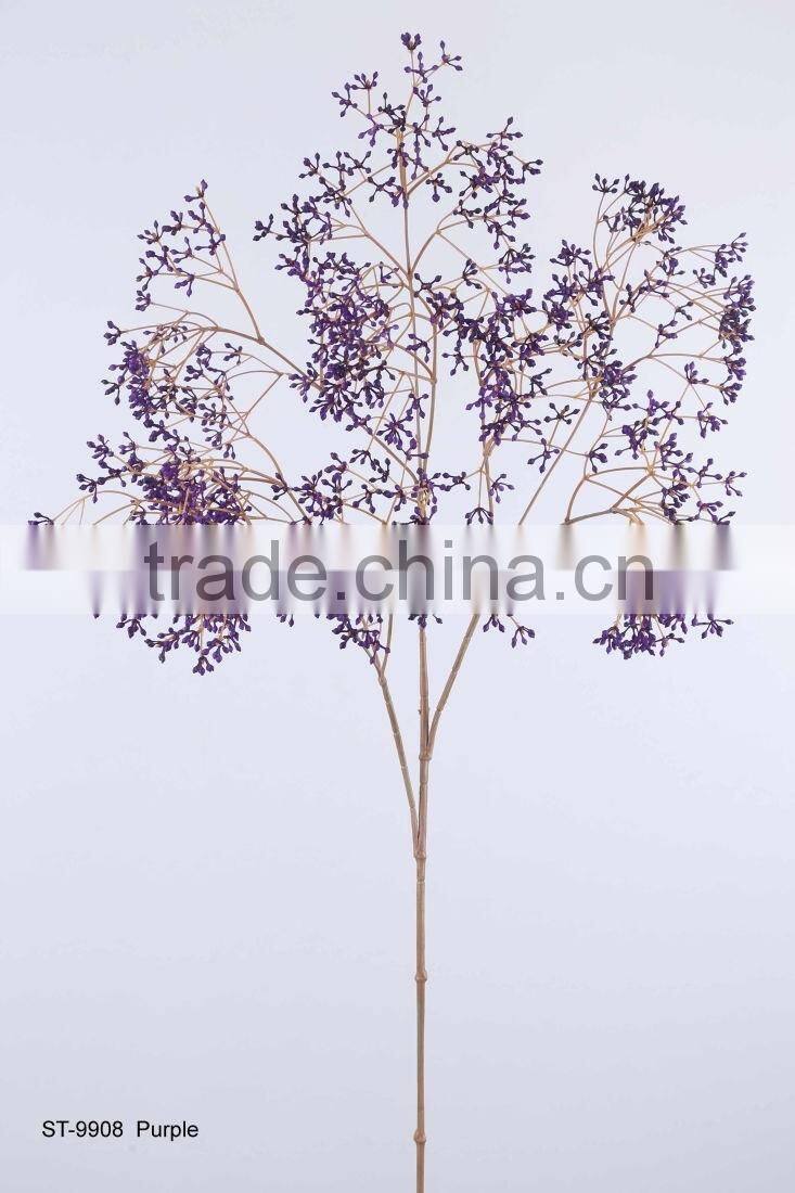 100 cm Plastic Berry Spray x 3 Artificial Flower