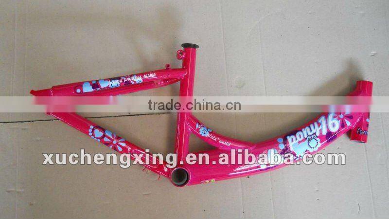 Girl/Nice design/White color BMX bke frame