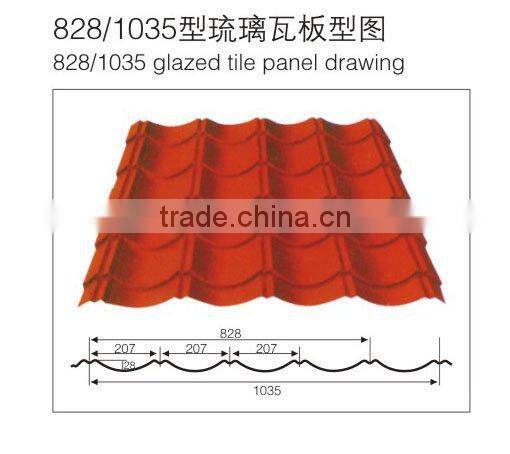 Glazed tile making machine