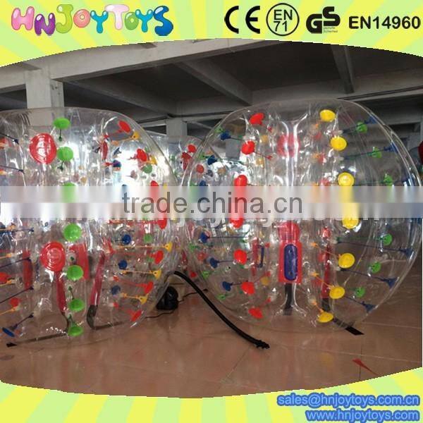 China wholesale TPU human inflatable ball / inflatable belly bump ball / inflatable knock ball