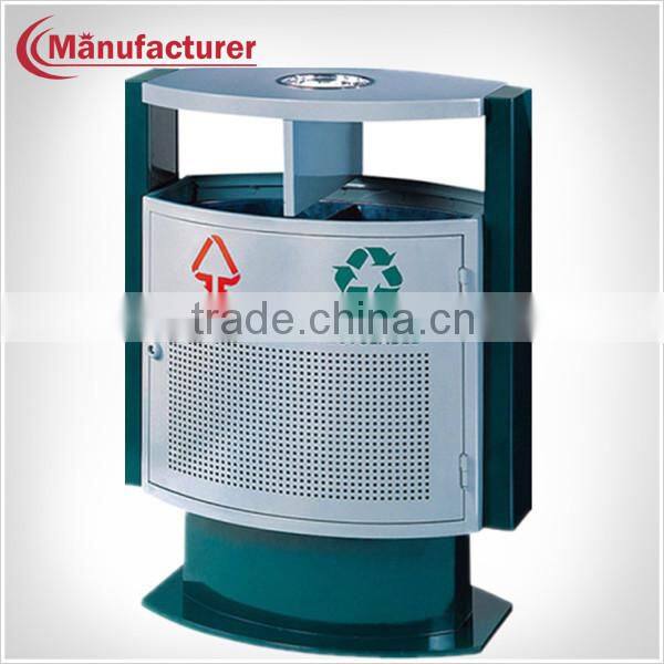 Outdoor Metal Wire Trash Bin/Garden Large Dustbin Type/Industrial Rubbish Bin