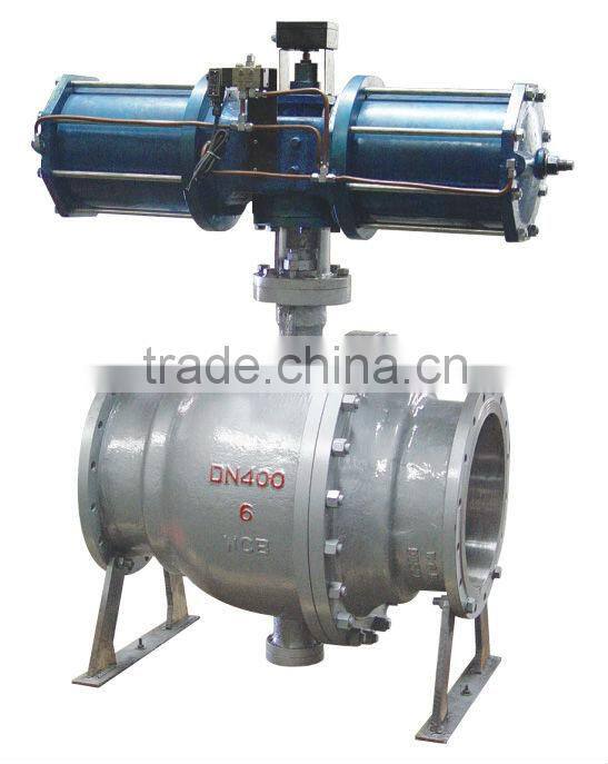 ball valve with pneumatic actuators