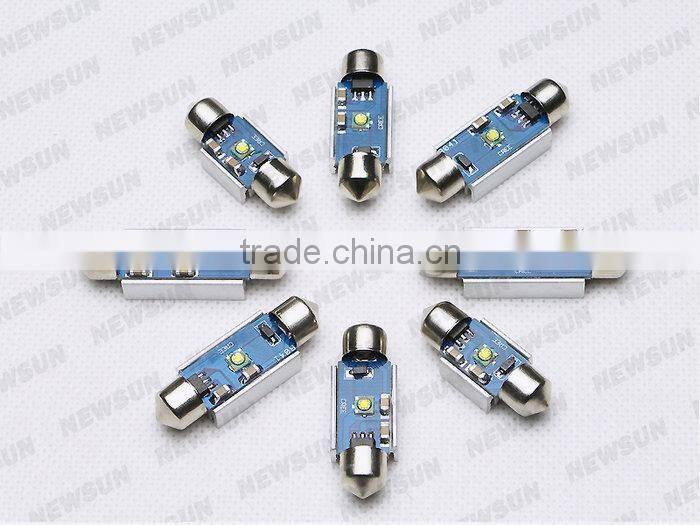 High quality warranty c ree car reading light interior lamps license light 36mm festoon dome light with built-in canbus resistor