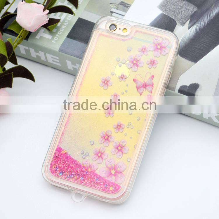 2016 hot selling liquid clear tpu case for iPhone6