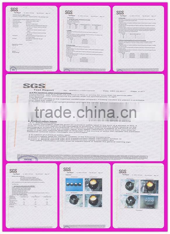 Romantic mini paraffin craft candles for decoration