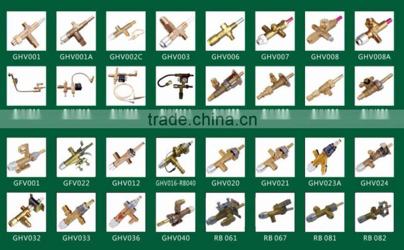Custom made high quality factory wholesale aluminum lpg gas valve with piezo ignition