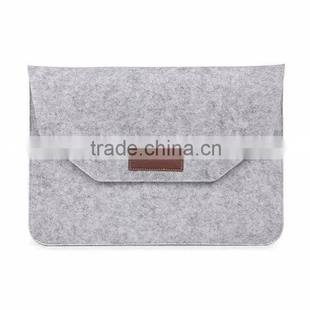 Deluxe Grey Wool Felt Case For Macbook Pro Retina 13