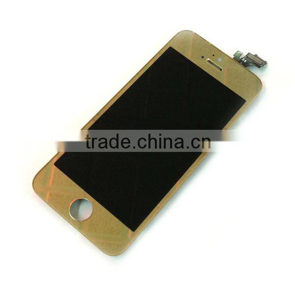gold mirror conversion kit for iphone 5" lcd and digitizer