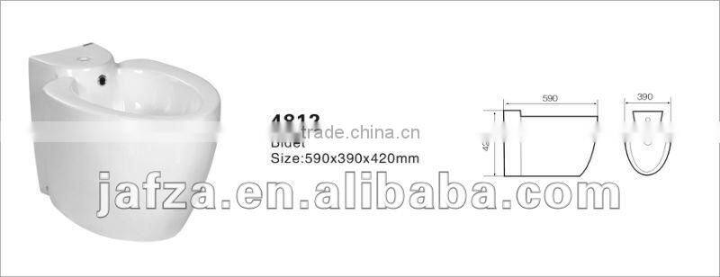 4812 Classic elegant ceramic bidet white color non-electric