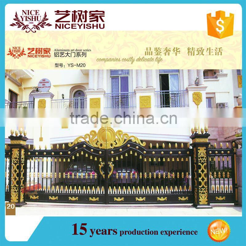 Factory latest aluminum main gate designs, main entrance gate design, aluminum main gate design 2016