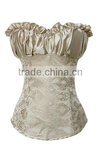 Vintage Style Beautiful Pattern New Fashion Hot Sexy Plus Size Overbust Corset