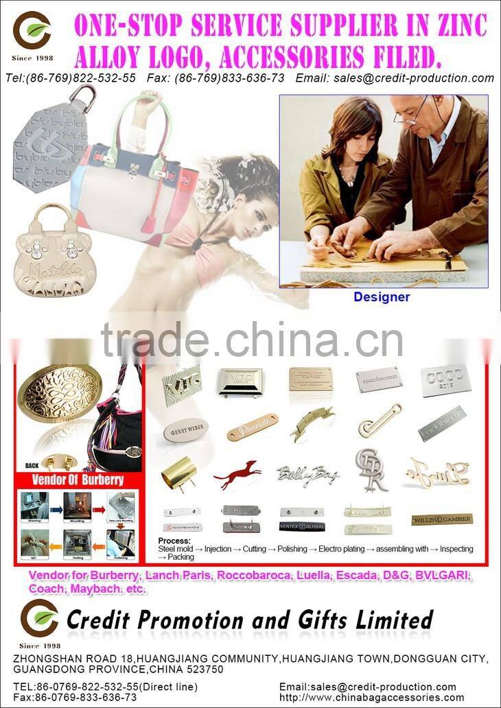 CR-ML00031 Wholesale Custom cheap label metal for handbag