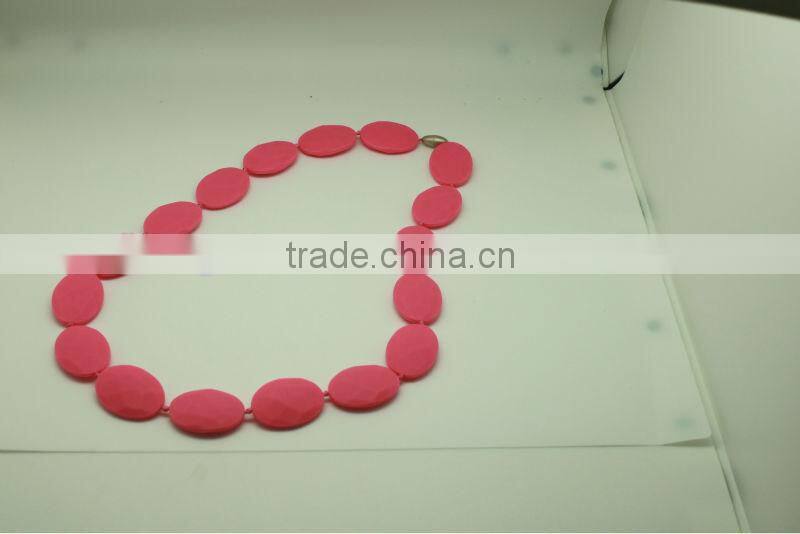 High quality fashion baby gift necklace silicone baby teether