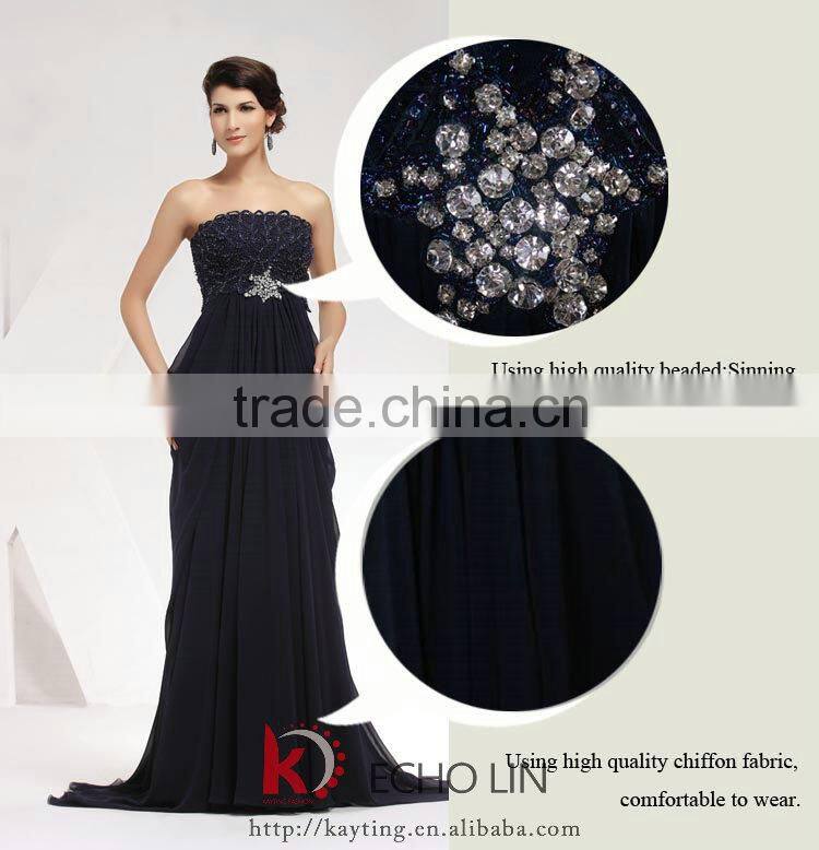 Elegant off-shoulder light green 2013 new model evening dress