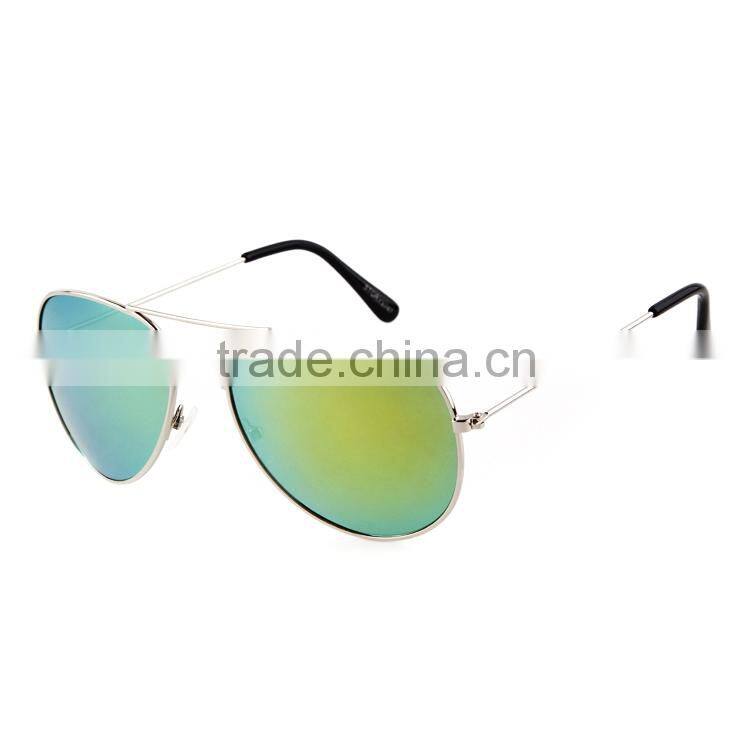 Stocked Colorful Mirrored Small MOQ Laser Logo Pilot Sample for free Fashion Custom logo Sunglasses Mens