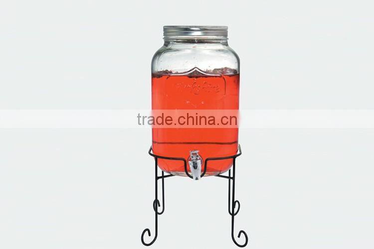 8L Yorkshire glass beer dispense with tin lid