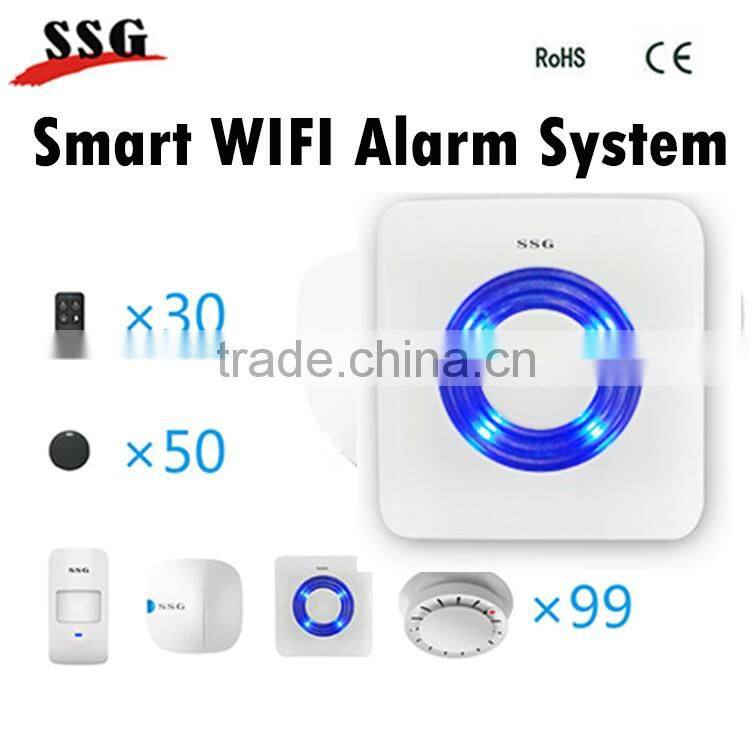 Remote control smart Wifi alarm system control by App home security alarm system