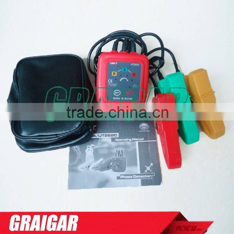 Non-Contact Phase Detectors UT262C Sequence Measurement 3 Phase Detection Indicator Meter Tester LED Display Buzzer