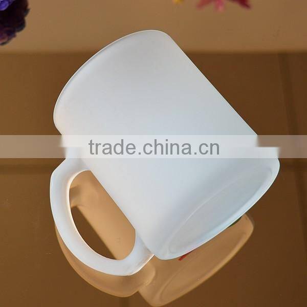 Warmness Christmas printing design frosted Christmas glass mug gift set from Bengbu Cattelan Glassware Factory