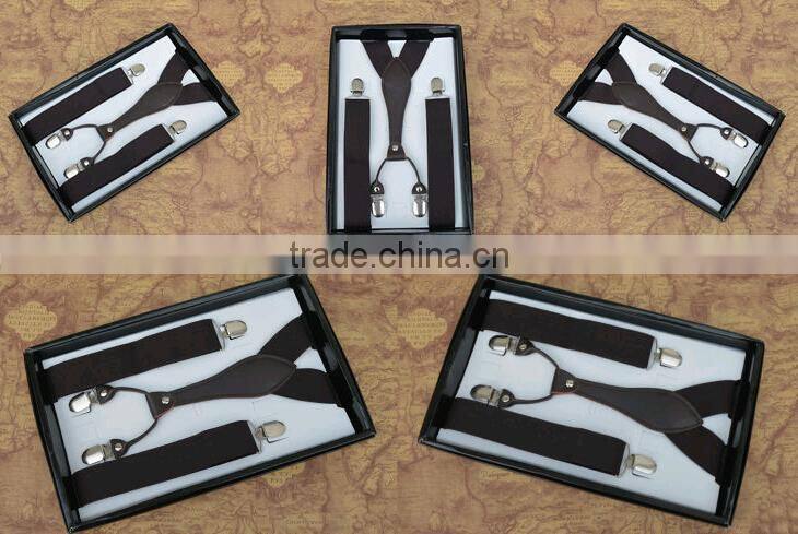 2014 Y-Back 1 Inch Wide Striped Business Mens Suspenders Wholesale