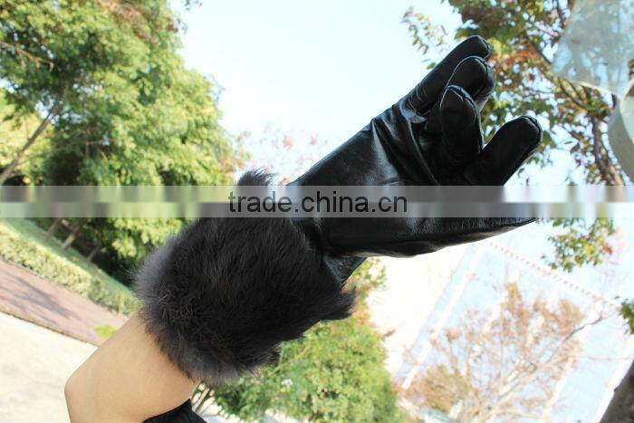 2015 new season special and fashion competive price fur leather gloves