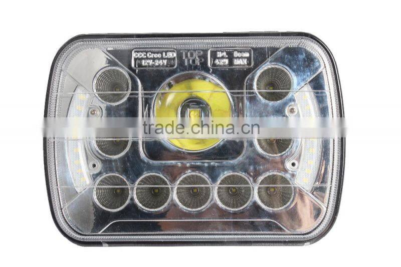 China factory hot selling 5x7 headlight in USA market,7inch led work light for truck