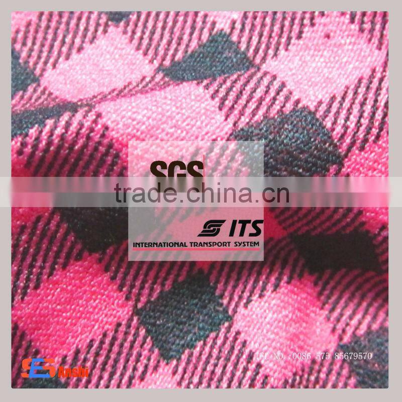 ES5016 Pigment printed fabric NR bengaline fabric with spandex for women fabric