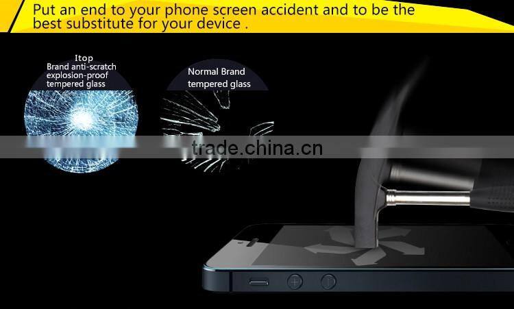 Wholesale Anti glare and anti shock matte screen protector tempered glass for iphone /for Samsung