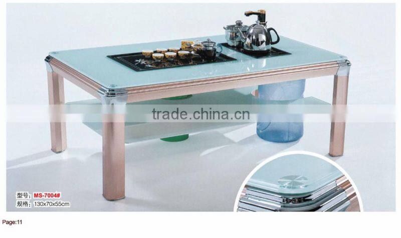 modern home living room glass coffee table