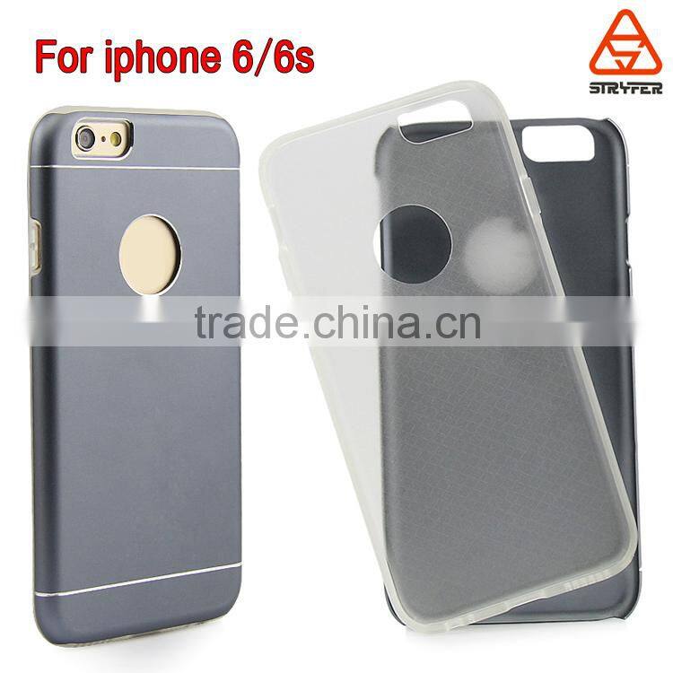 NEW Luxury Aluminum Ultra-thin Metal Case Back Cover for Iphone 6S Plus , for Iphone 6 Plus TPU Cover