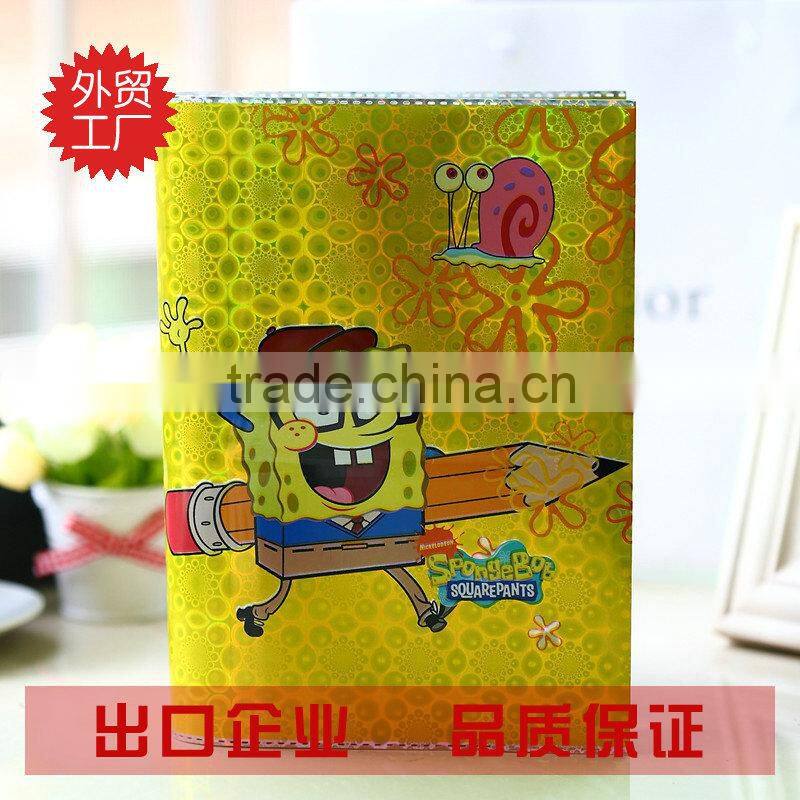 2015alibaba China Plastic High Quality cartoon Wholesale book cover