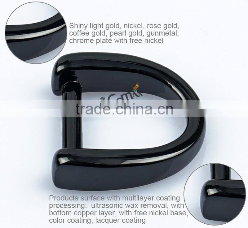 23mm metal d ring belt buckle with custom logo