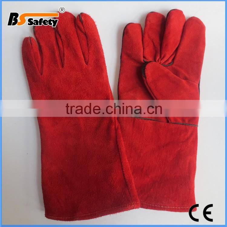BSSAFETY softtextile leather work glove welding glove
