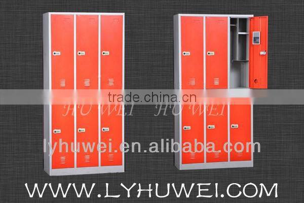 Steel 6 doors gym locker office furniture
