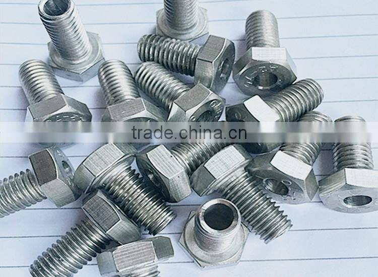 bolt with hole in head/bolt with hole