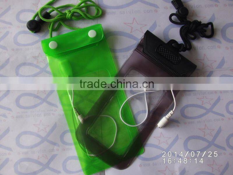 Wholesale waterproof mobile bag / waterproof divng case for phone