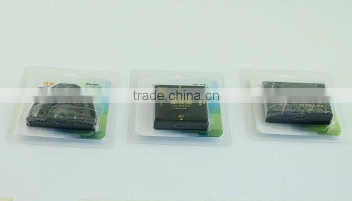 3 in 1 out 4K Ultra HD HDMI Switch Switcher Splitter Converter