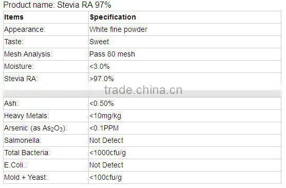 GMP manufacturer supply natural Sweetening Agent Stevia Extract powder Stevioside, Rebaudioside A