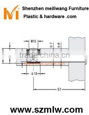 Zinc plated steel 3 in 1 furniture connector
