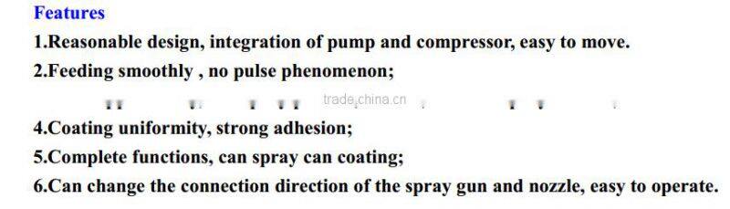 cement sand plaster machine/automatic wall plastering machine